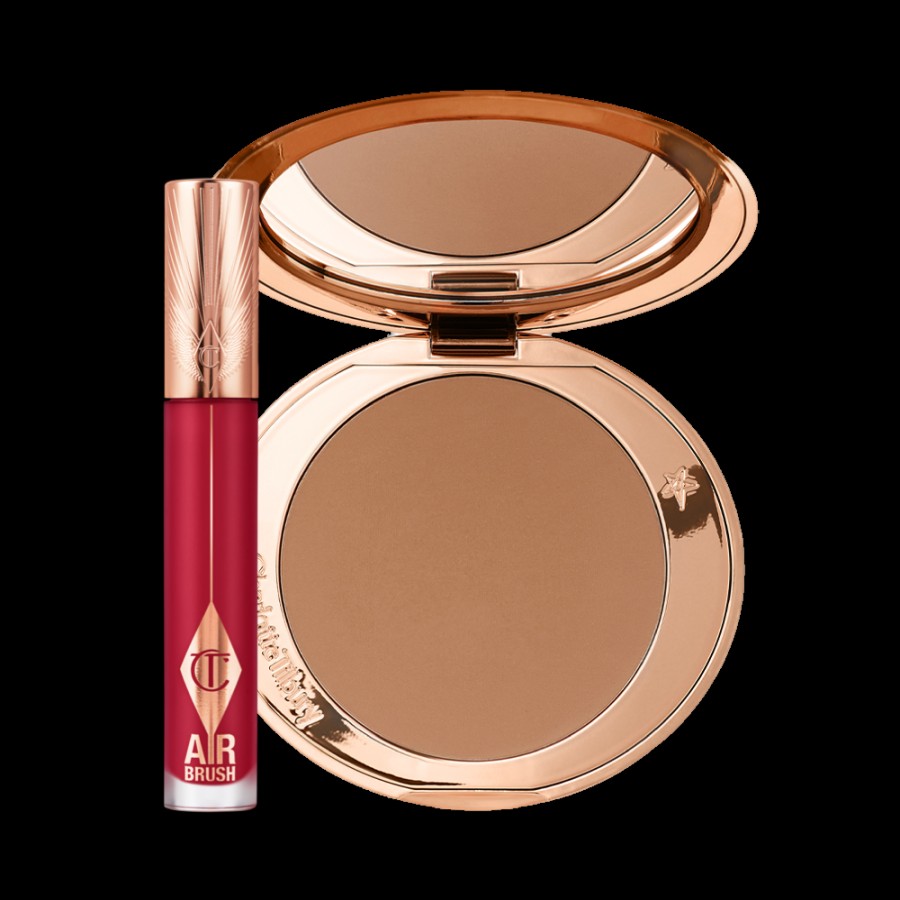 Charlotte Tilbury Airbrush Bronzer & Airbrush Flawless Lip Duo Clearance